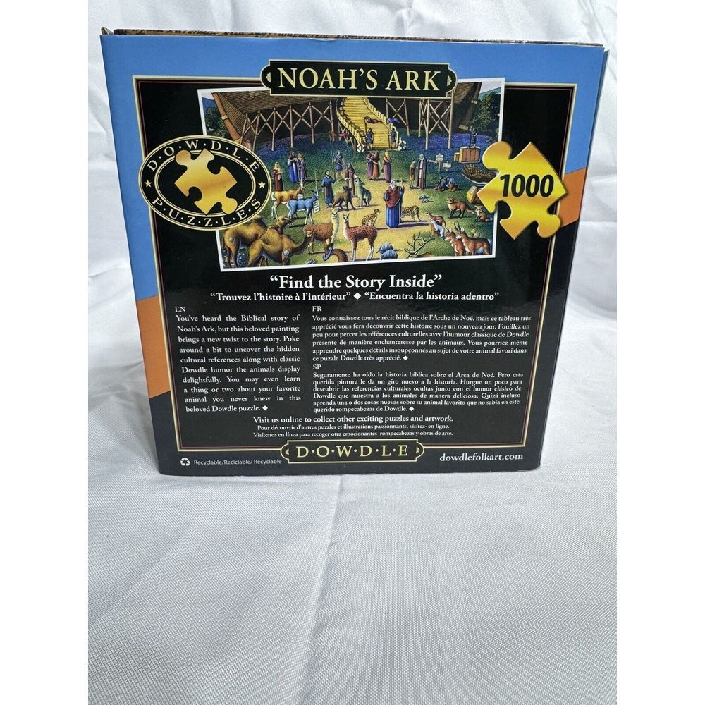 DOWDLE "NOAH'S ARK" RARE PUZZLE 1000 pieces--SEALED NEW IN‎ BOX - Picture 5 of 8